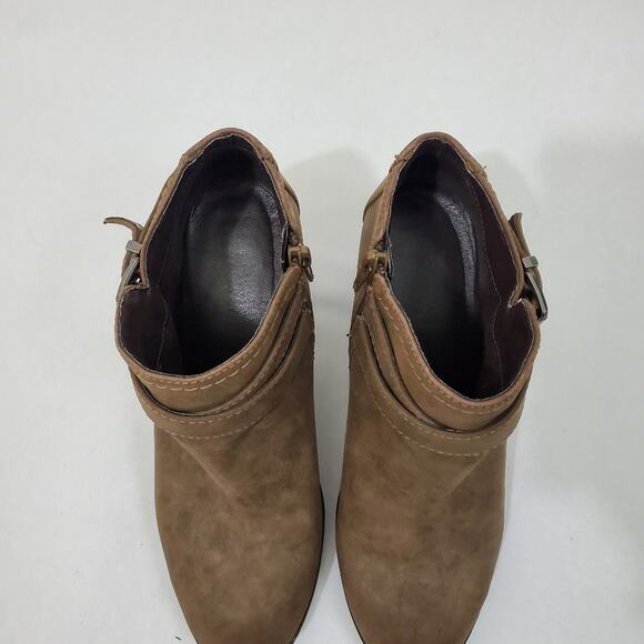 Indigo Rd | Buckle Strap Accent Zip Side Heeled Booties - Picture 6 of 10